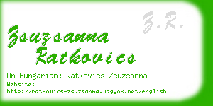 zsuzsanna ratkovics business card